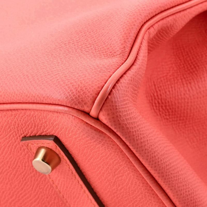 Hermes Birkin Handbag Pink Epsom with Gold Hardware 35 - 7