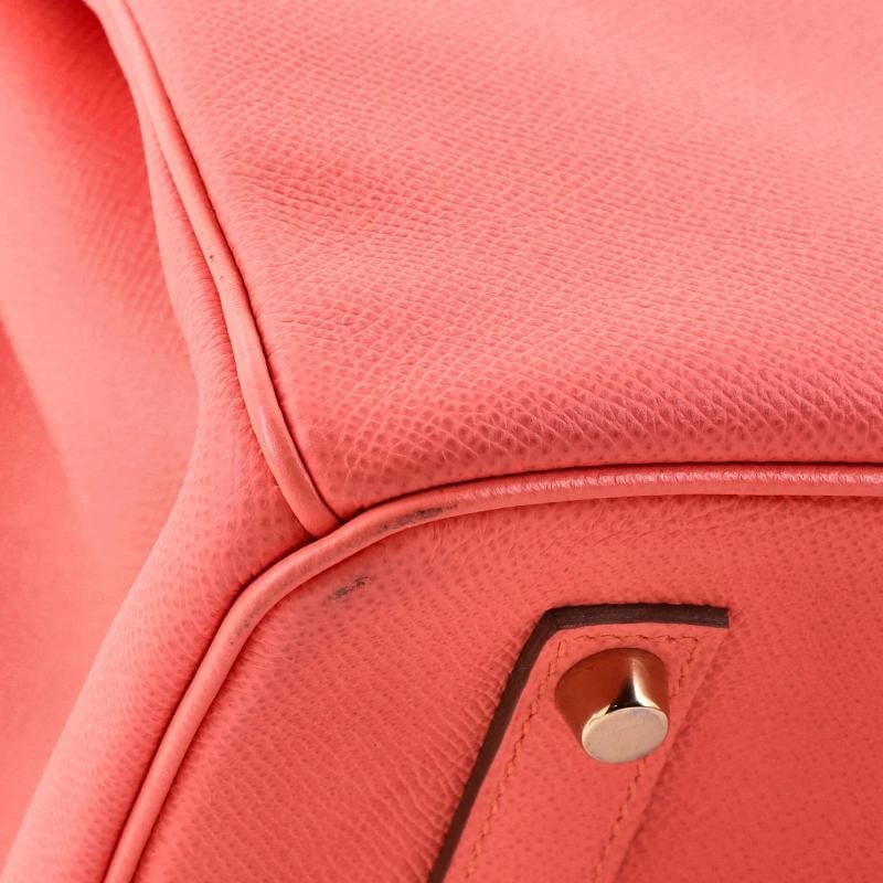 Hermes Birkin Handbag Pink Epsom with Gold Hardware 35 - 8