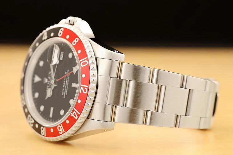 ROLEX GMT MASTER II COKE 16710 BLACK RED 40MM DATE OYSTER STEEL WATCH w/ PAPER - 4