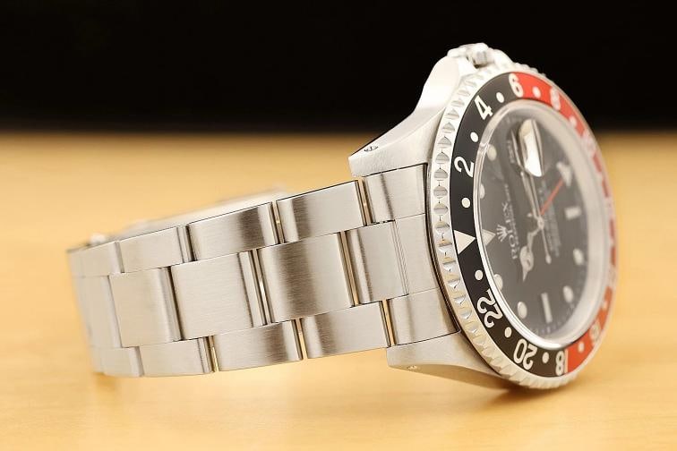 ROLEX GMT MASTER II COKE 16710 BLACK RED 40MM DATE OYSTER STEEL WATCH w/ PAPER - 8
