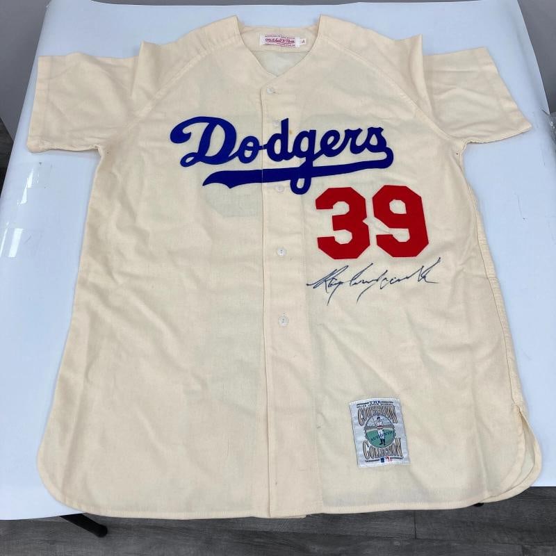 Roy Campanella Signed Brooklyn Dodgers Authentic Game Model Jersey With JSA COA - 2