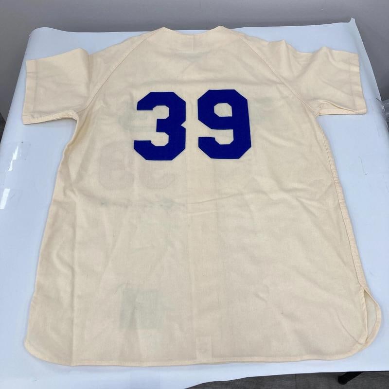 Roy Campanella Signed Brooklyn Dodgers Authentic Game Model Jersey With JSA COA - 5