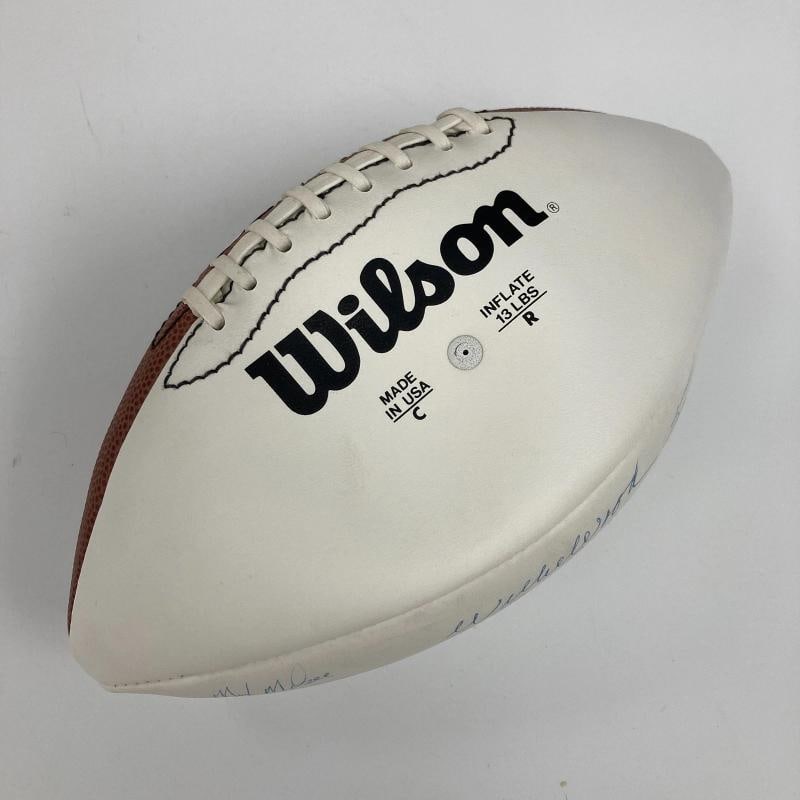 1966 Green Bay Packers Super Bowl 1 Champs Team Signed Football JSA COA - 7