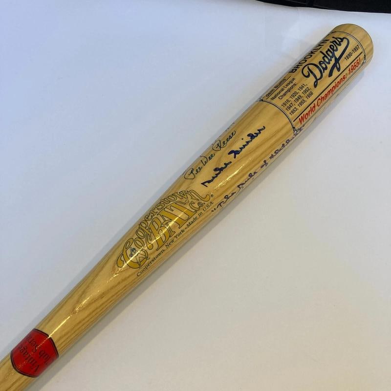 Sandy Koufax Brooklyn Dodgers Legends Signed Cooperstown Baseball Bat JSA - 5