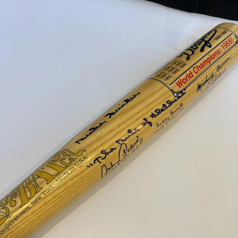 Sandy Koufax Brooklyn Dodgers Legends Signed Cooperstown Baseball Bat JSA - 6