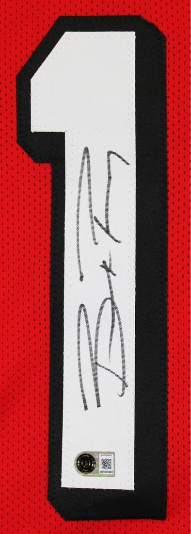 Brock Purdy Signed Red Pro Style Framed Jersey w/ Dropshadow BAS Witnessed - 2