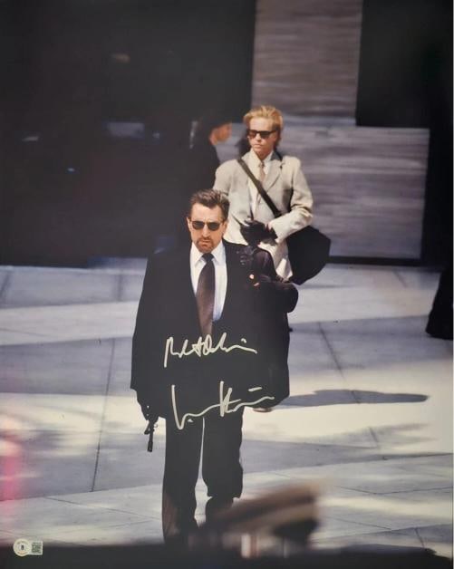 Val Kilmer Robert De Niro Signed 16x20 Heat Photo Beckett BAS Witnessed: Industry: Movies,Movie: HEAT,Signed by: Val Kilmer and Robert De Niro,Size: 16x20 inches,Autograph Authentication: Beckett,Object Type: Photograph,Original/Reproduction: Original,Country of Origin: