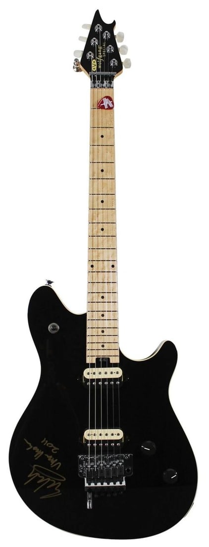 Eddie Van Halen Signed Black EVH Wolfgang Special Electric Guitar JSA - 3