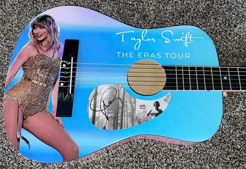 Taylor Swift Signed Custom Guitar (PSA) - 3