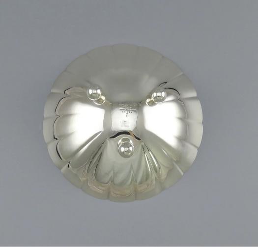 Antique c1920 Tiffany & Co Sterling Silver Ruffled Lobed Fruit Bowl or Dish - 5