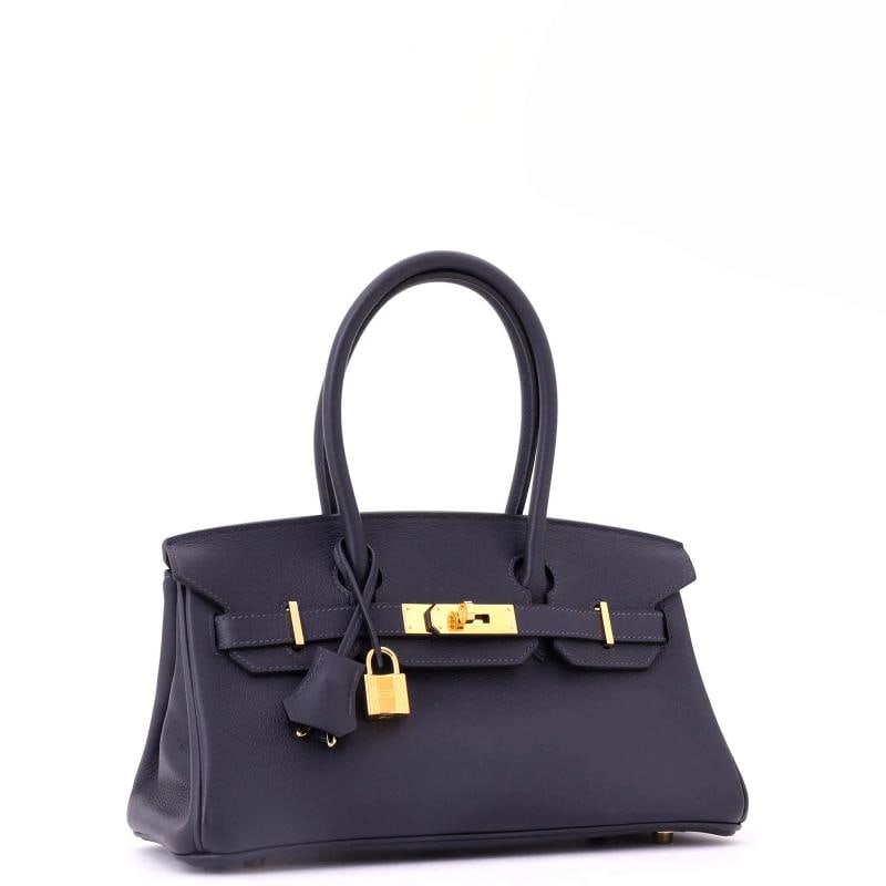 Hermes Shoulder Light Birkin Bag Evercolor 29 - 3