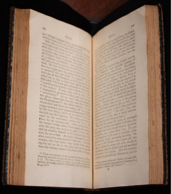 1813 Plutarch's Lives Fine Leather Bindings Great Condition - 12