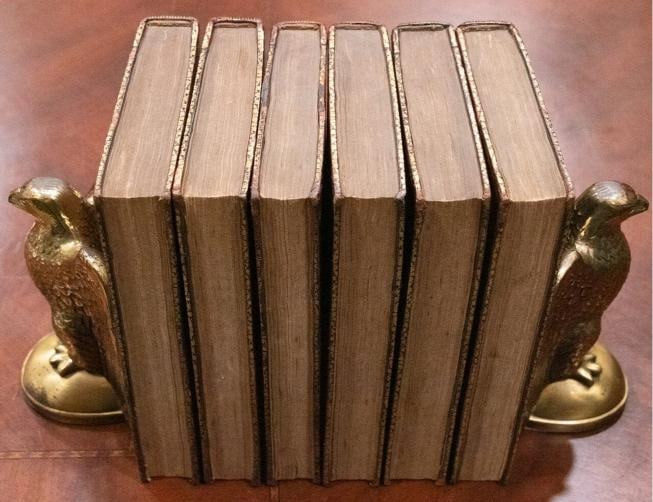 1813 Plutarch's Lives Fine Leather Bindings Great Condition - 4