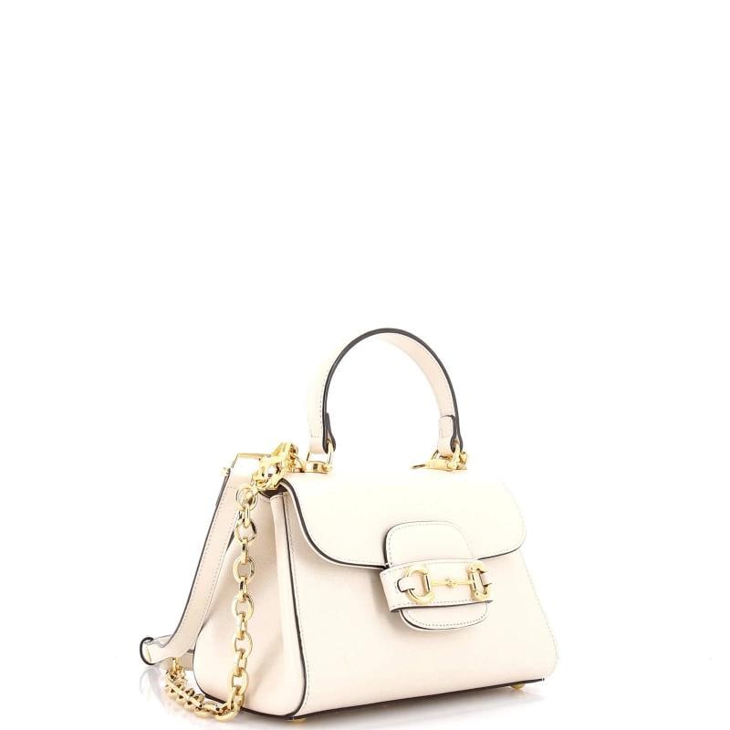 Gucci Horsebit 1955 Top Handle Flap Bag Leather Mini - 2