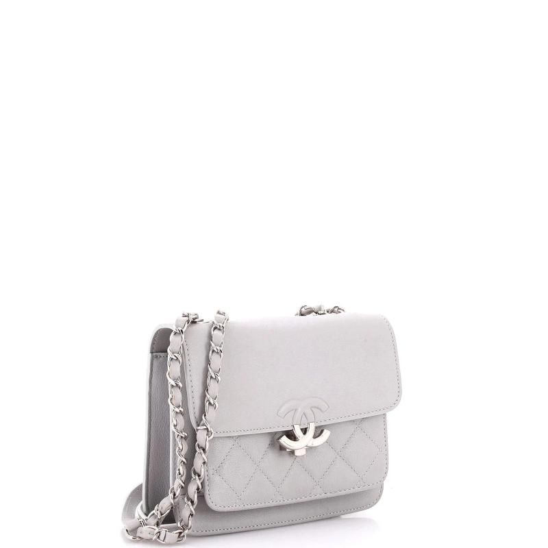 Chanel CC Box Flap Bag Quilted Calfskin Mini - 2