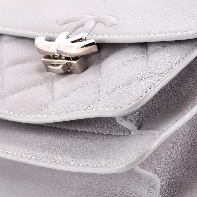 Chanel CC Box Flap Bag Quilted Calfskin Mini - 6
