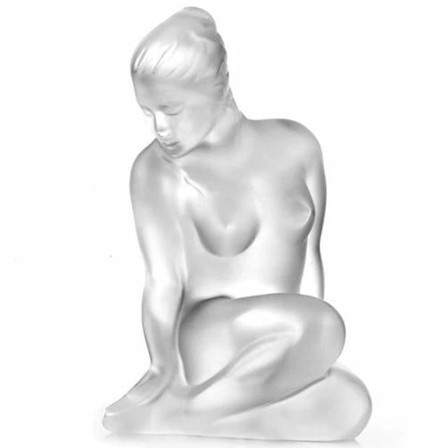 LALIQUE CRYSTAL FLORE FIGURINE #10442900 BRAND NIB CLEAR PARIS NUDE - 2