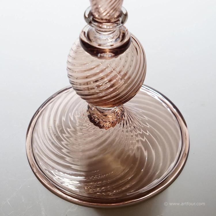 Vetro Soffiato Glass Vase, Venini Murano ca. 1950s - 5