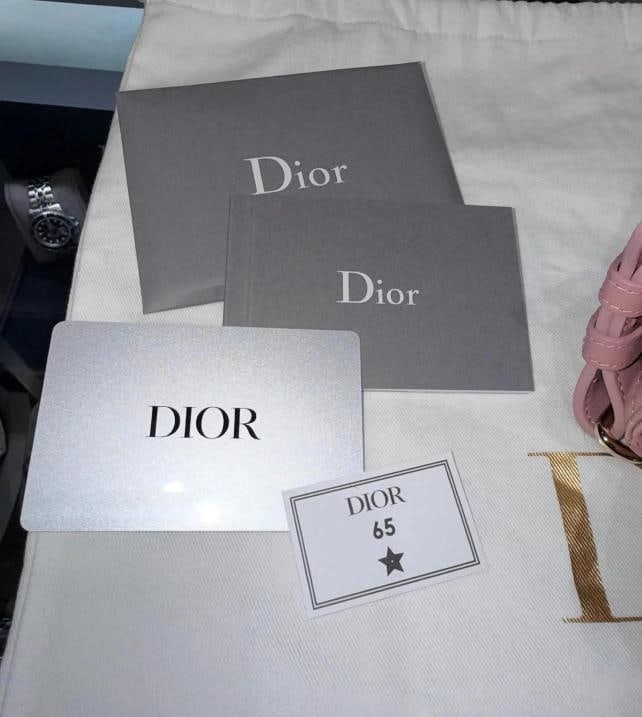 Christian Dior Small Lady Dior My ABCDior Bag in Mauve Cannage Lambskin (2023) - 10