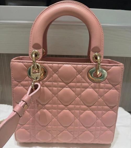 Christian Dior Small Lady Dior My ABCDior Bag in Mauve Cannage Lambskin (2023) - 4