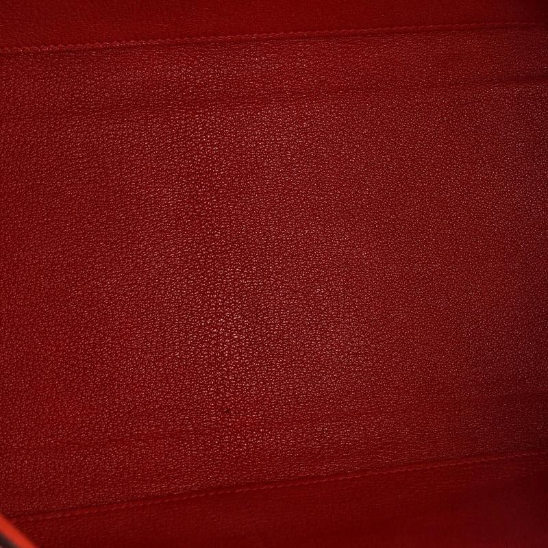 Hermes Kelly Handbag Red Togo with Palladium Hardware 35 - 6