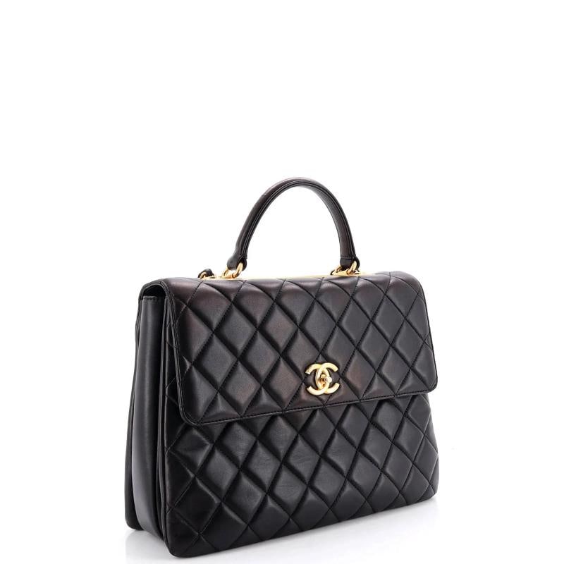 Chanel Trendy CC Top Handle Bag Quilted Lambskin Large - 2