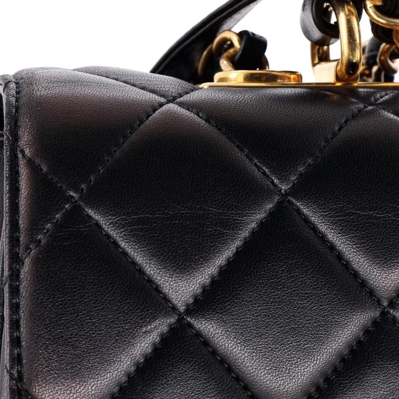 Chanel Trendy CC Top Handle Bag Quilted Lambskin Large - 6