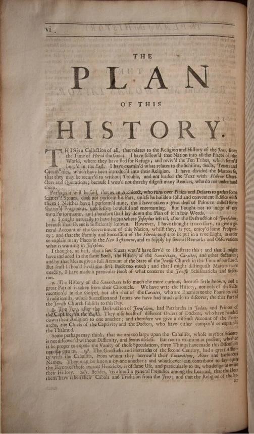 Thomas Taylor Mr Basnage / The History of the Jews 1st Edition 1708 - 8