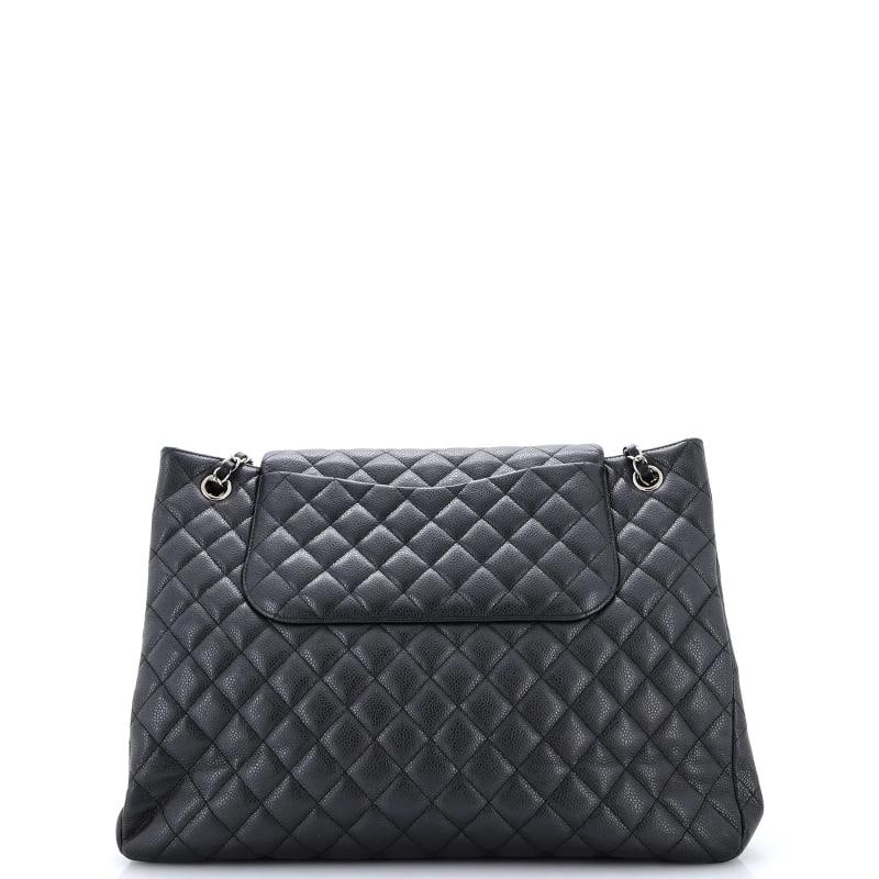 Chanel Classic Flap Shopping Tote Quilted Caviar Large - 3