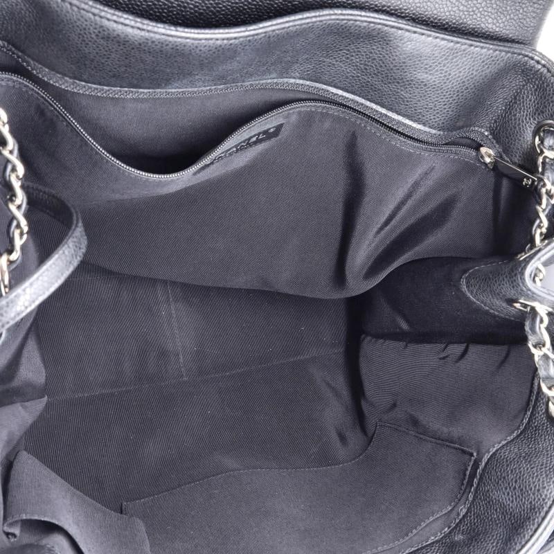 Chanel Classic Flap Shopping Tote Quilted Caviar Large - 5