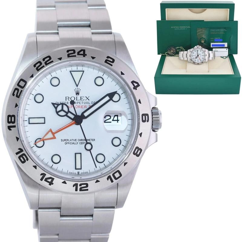 2021 NEW PAPERS Rolex 226570 Explorer II White Polar Steel Date 42mm Watch Box: Condition: Pre-owned - Excellent,Brand: Rolex,Department: Unisex Adults,Type: Wristwatch,Model: Explorer,Reference Number: 226570,With Original Box/Packaging: Yes,With Papers: Original,Customized: