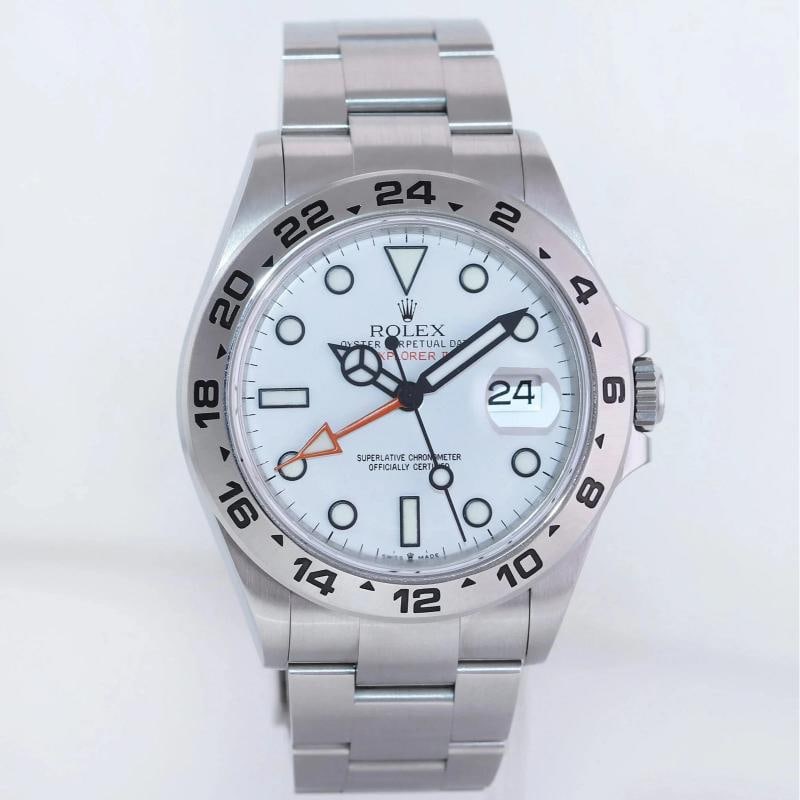 2021 NEW PAPERS Rolex 226570 Explorer II White Polar Steel Date 42mm Watch Box - 3