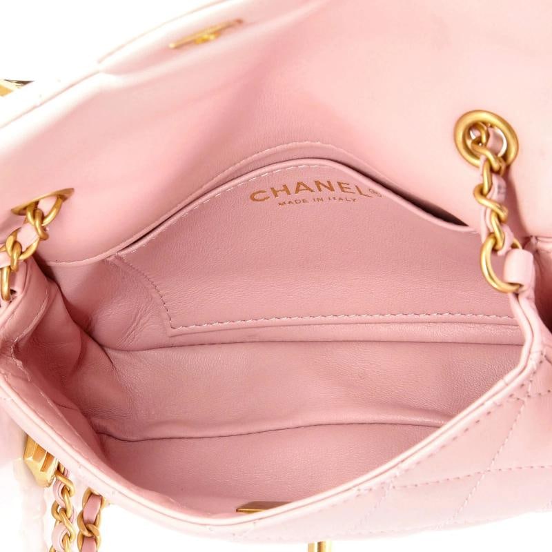 Chanel Heart Charms Flap Bag Quilted Lambskin Mini - 5