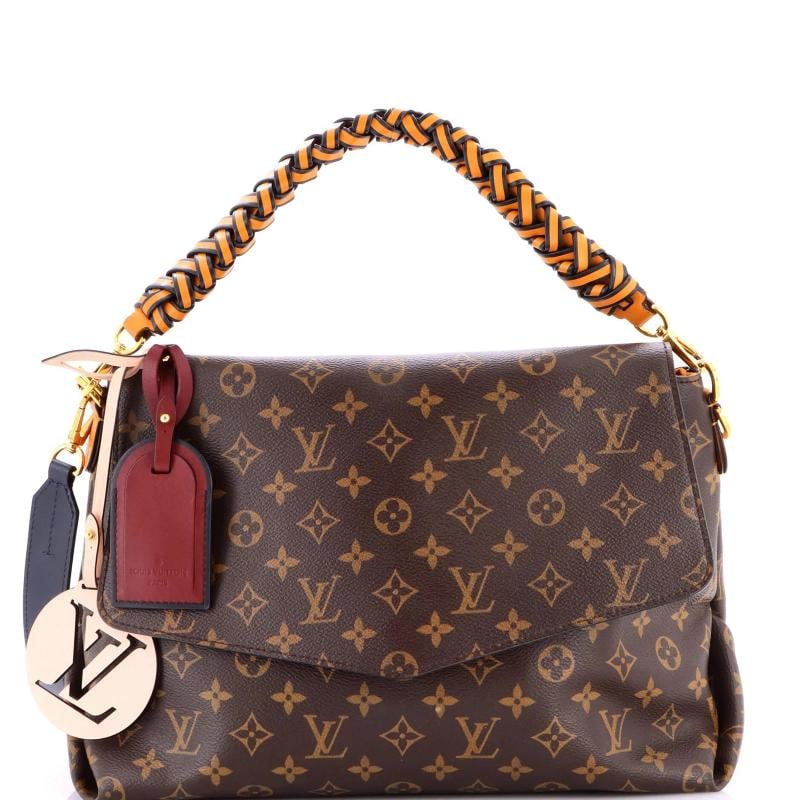 Louis Vuitton Braided Handle Beaubourg Handbag Monogram Canvas MM: Accessories: Extra Strap, Charms, Luggage Tag, With Strap Measurements: Handle Drop 5", Height 9", Width 13", Depth 7", Strap Drop 17". Condition: Pre-owned - Good,Brand: Louis Vuitton,Exterior