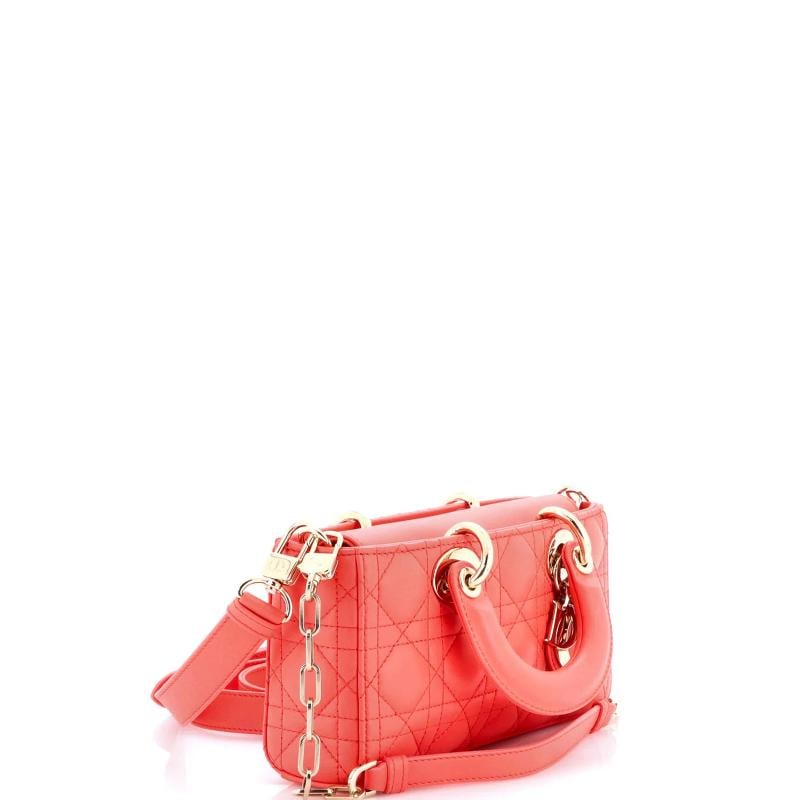 Christian Dior Lady D-Joy Bag Cannage Quilt Lambskin Small - 2
