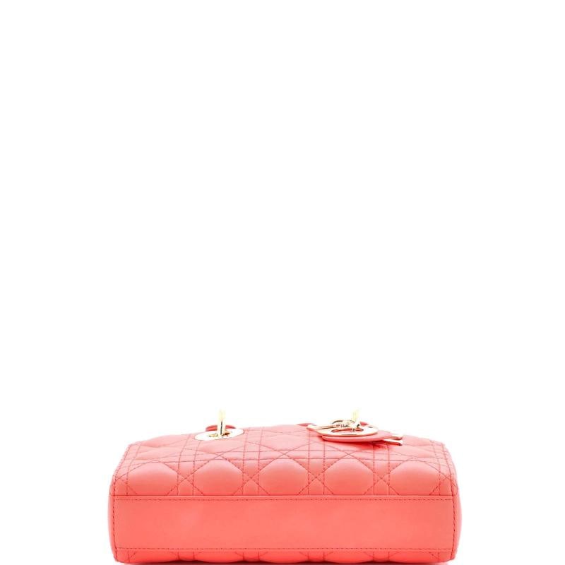 Christian Dior Lady D-Joy Bag Cannage Quilt Lambskin Small - 4