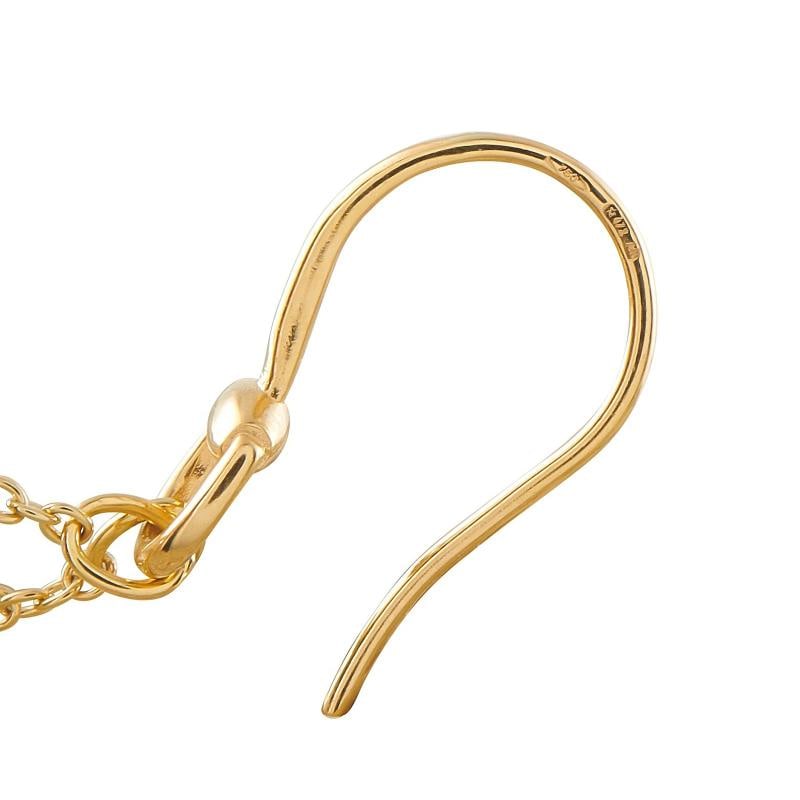 Gucci Horsebit 18K Yellow Gold Purple Gemstone Dangle Earrings GU26-060526 - 4