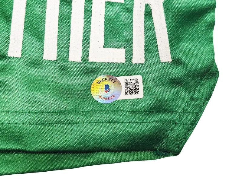 Floyd Mayweather Jr. Autographed Signed Green Boxing Trunks Beckett Witness - 3