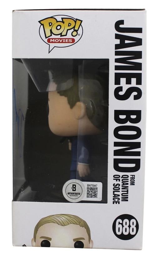 Daniel Craig James Bond 007 Signed James Bond #688 Funko Pop Figure BAS #BN75947 - 3