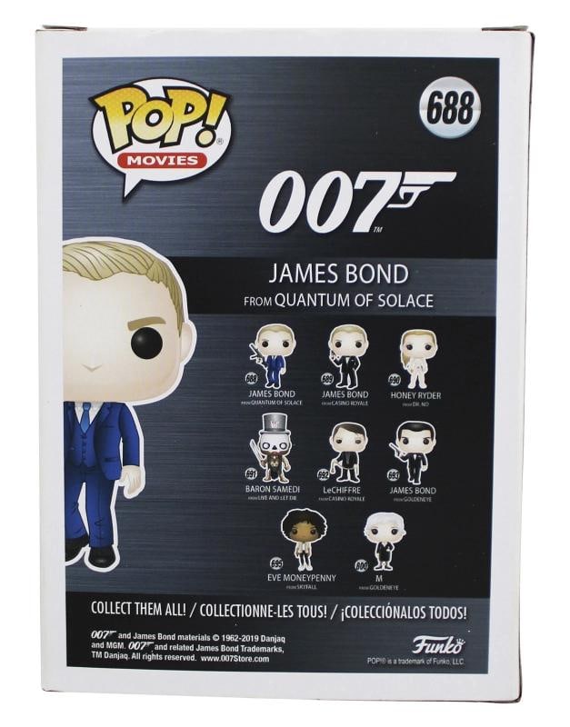 Daniel Craig James Bond 007 Signed James Bond #688 Funko Pop Figure BAS #BN75947 - 4