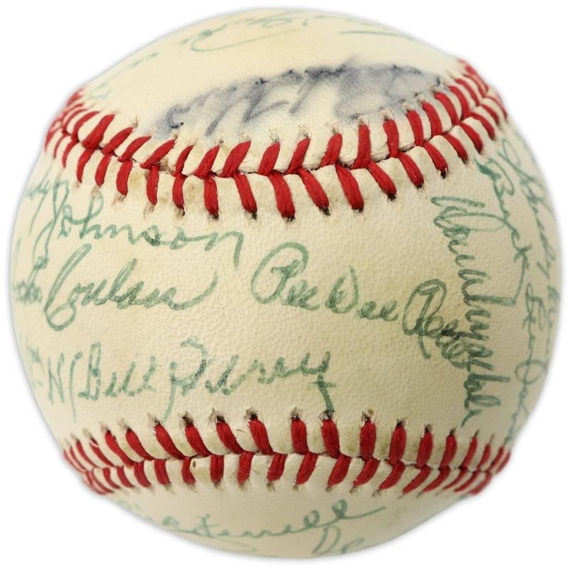 Sandy Koufax Hall Of Fame Multi Signed Baseball 24 Sigs PSA DNA COA - 4