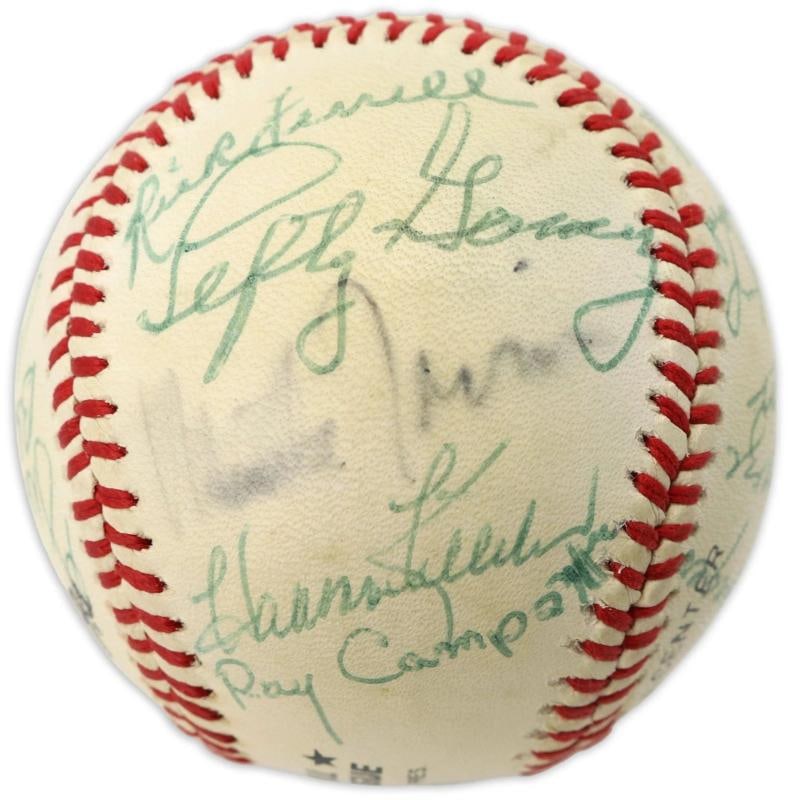 Sandy Koufax Hall Of Fame Multi Signed Baseball 24 Sigs PSA DNA COA - 5