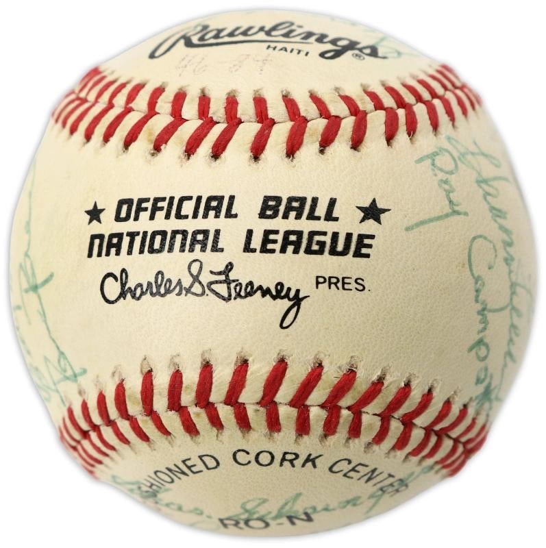 Sandy Koufax Hall Of Fame Multi Signed Baseball 24 Sigs PSA DNA COA - 7