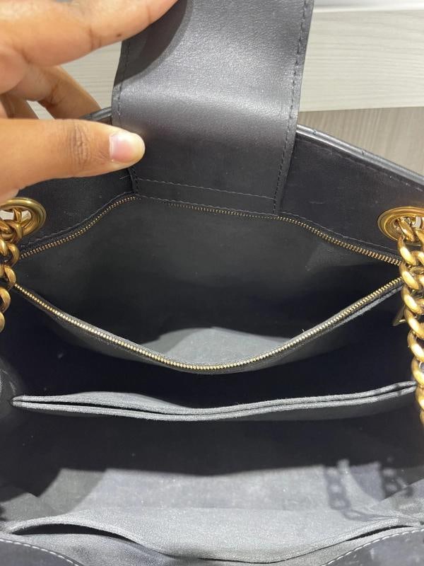 Louis Vuitton New Wave Chain Tote in Black Calfskin Leather - 10
