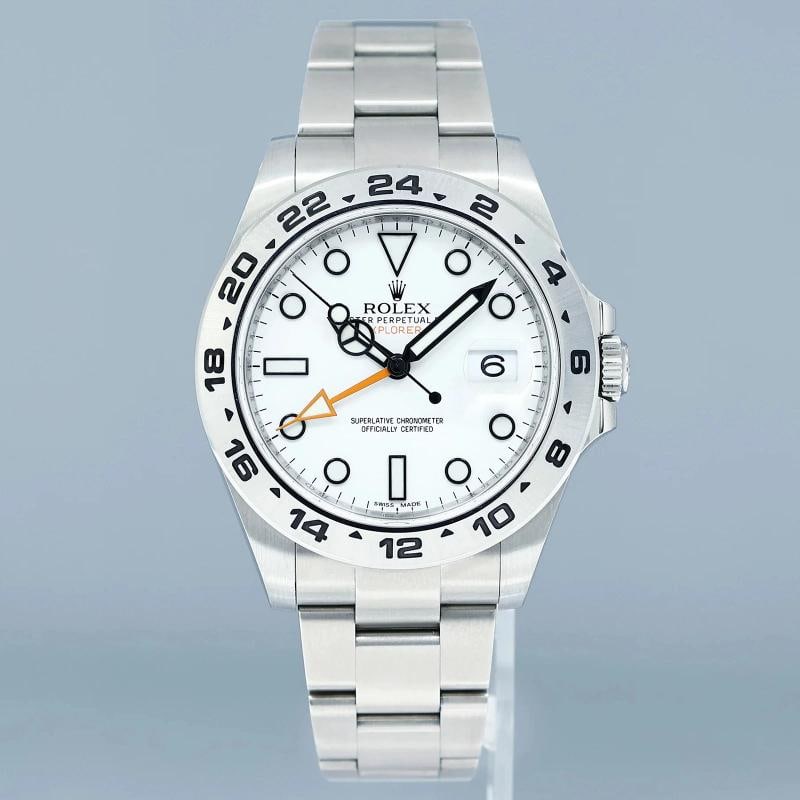 2019 MINT Rolex 216570 Explorer II Polar White Dial Steel 42mm Watch Box - 2