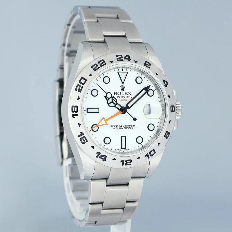 2019 MINT Rolex 216570 Explorer II Polar White Dial Steel 42mm Watch Box - 3