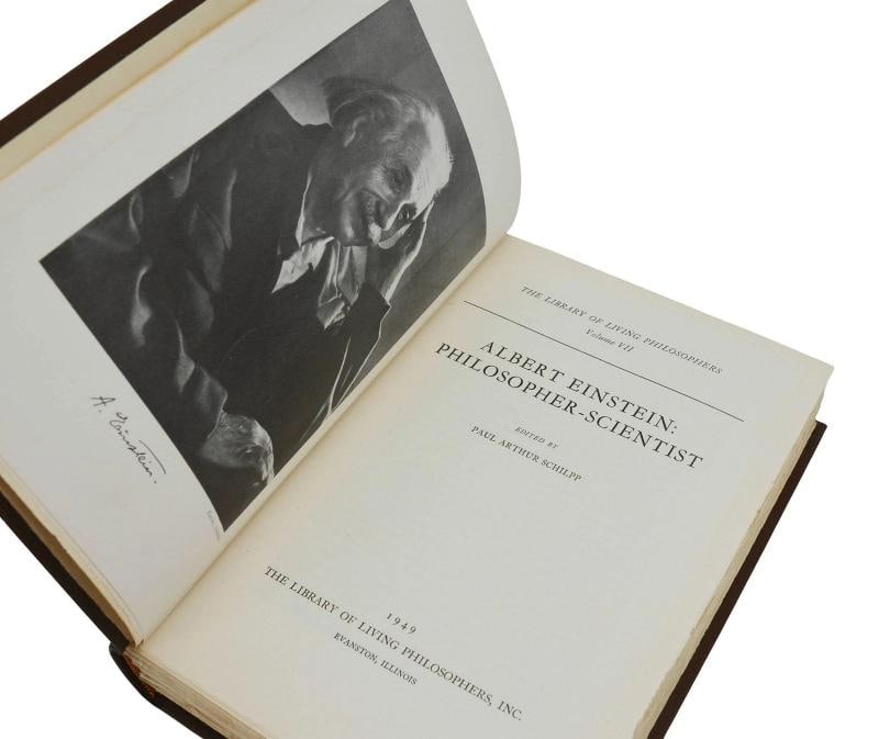 Albert Einstein Philosopher-Scientist ~ SIGNED by ALBERT EINSTEIN ~ Limited 1949 - 5