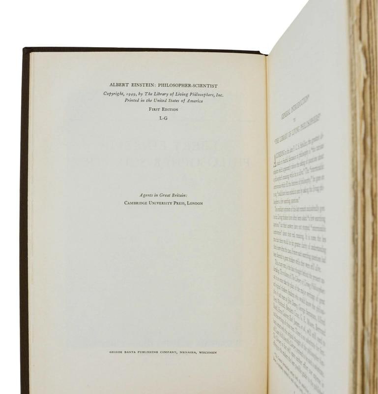 Albert Einstein Philosopher-Scientist ~ SIGNED by ALBERT EINSTEIN ~ Limited 1949 - 6