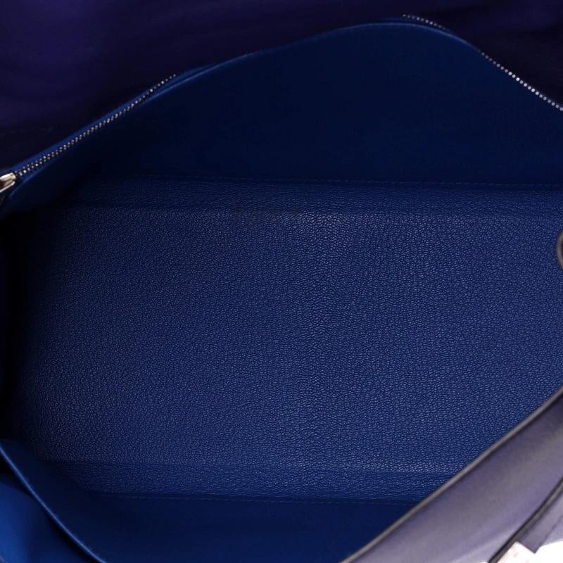 Hermes Kelly Handbag Verso Evercolor with Palladium Hardware 32 - 6