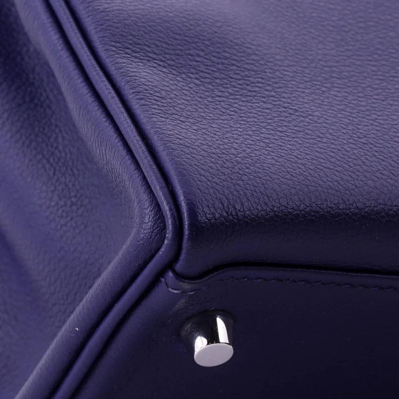 Hermes Kelly Handbag Verso Evercolor with Palladium Hardware 32 - 8
